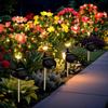 Waterproof Solar Azalea Garden Decor with Always-on & Flashing Modes
