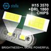 1 комплект светодиодных ламп H15 для фар 120 Вт 24000 Лм высокой мощности 2 чипа дальнего света 3570 DRL 1860 дневные ходовые огни Canbus без ошибок