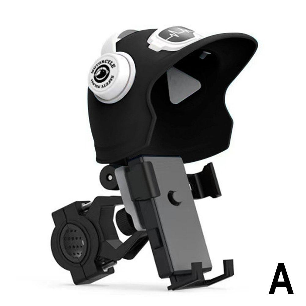 Мотоциклетный держатель для мобильного телефона, непромокаемый, милый зонтик, солнцезащитный козырек, велосипедный зеркальный зонт, кронштейн для крепления сотового телефона