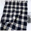 Women's Plaid Scarf - Windproof Warm Winter Scarf with Fringe Tassels Multi-Color Options for Casual & Formal Outfits