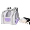 New Portable Pet Backpack Outdoor Double Shoulder Bag Breathable Transparent Oxford Cloth PVC Mesh PE Board Zipper Closure Cat
