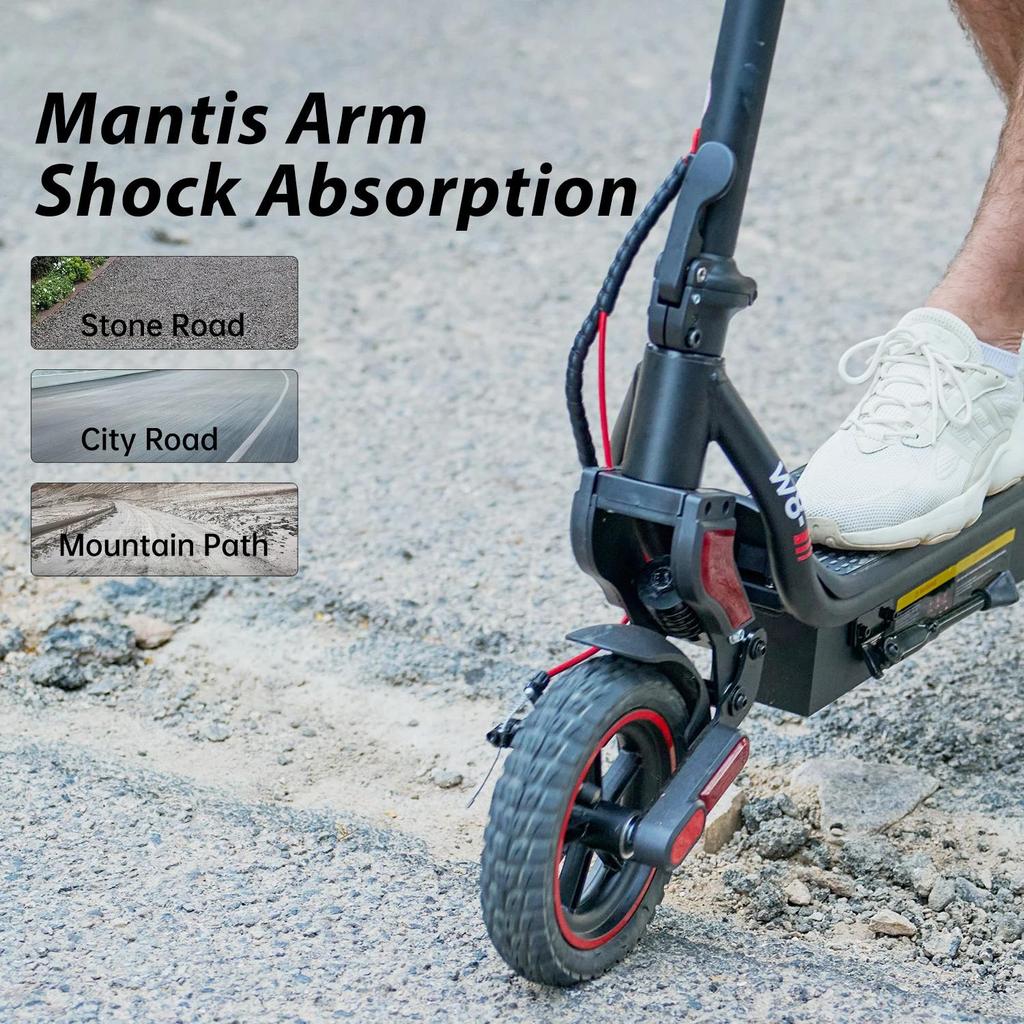 Электросамокат Складной iScooter 9.3" Мотор 500 Вт Максимальная скорость 40 км/ч 10.4 Ач Максимальный запас хода 40 км Нагрузка 120 кг Черный W8