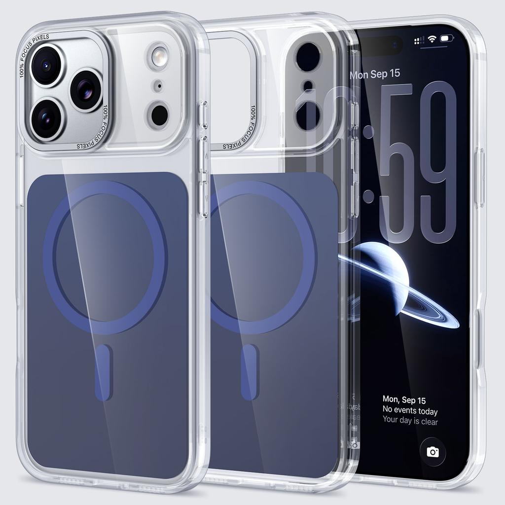 For iPhone 17 Pro Case Skin-touch Acrylic + TPU Cover Compatible with MagSafe