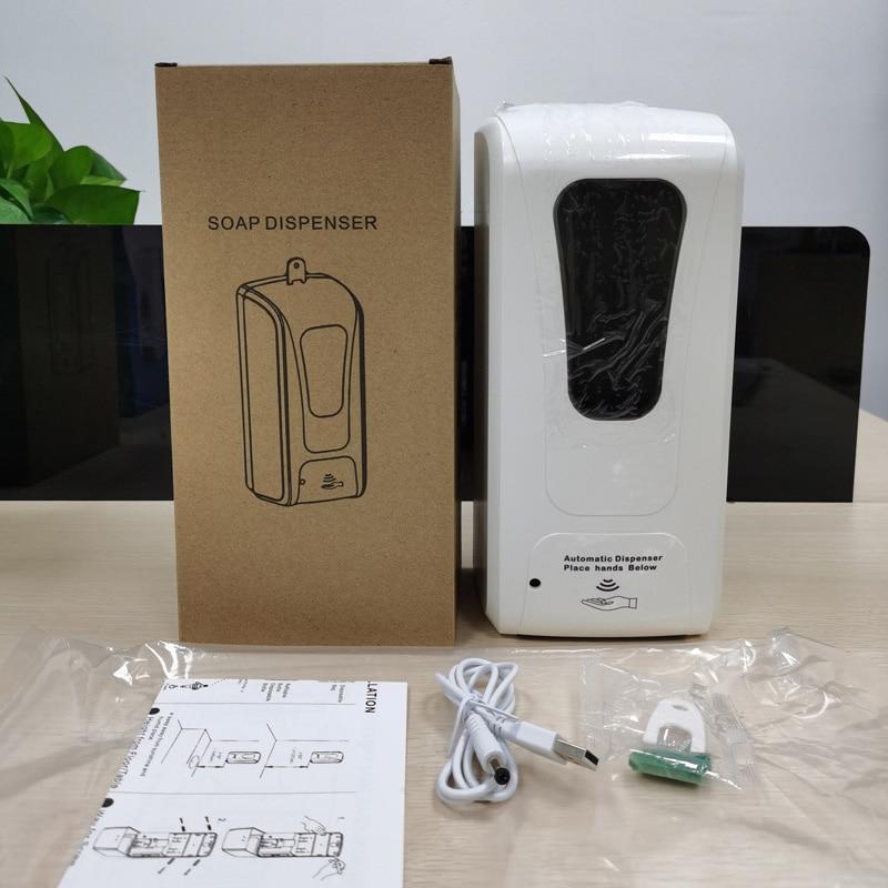 Настенный автоматический дозатор мыла с ИК-датчиком, 1000 мл, бесконтактный насос для лосьона, бесконтактный жидкостный дозатор для дома, кухни, ванной комнаты