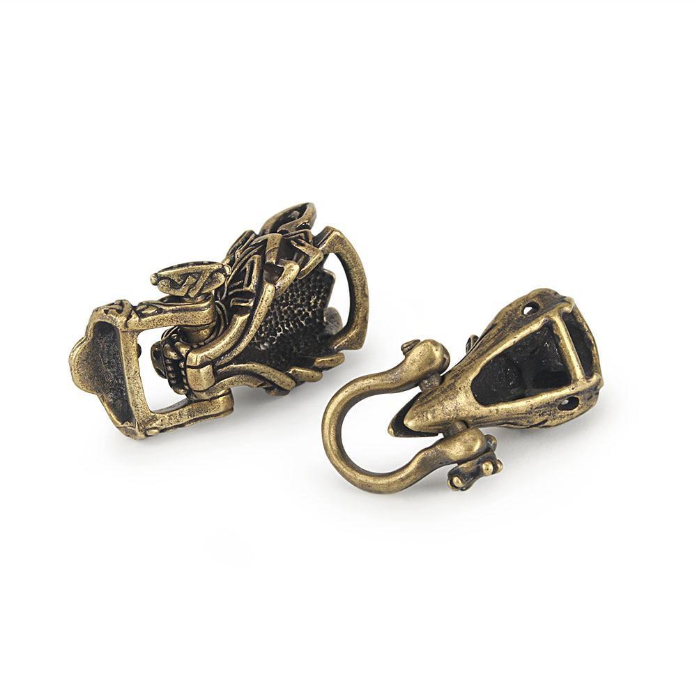 Браслет «сделай сам», аксессуары из паракорда, пряжка, веревка, ремешки из бисера, латунь, ворона, череп, волк для плетения, аксессуары