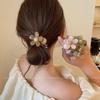 Charming Acrylic Flower Headband - High Elastic Hair Tie for Thick Hair