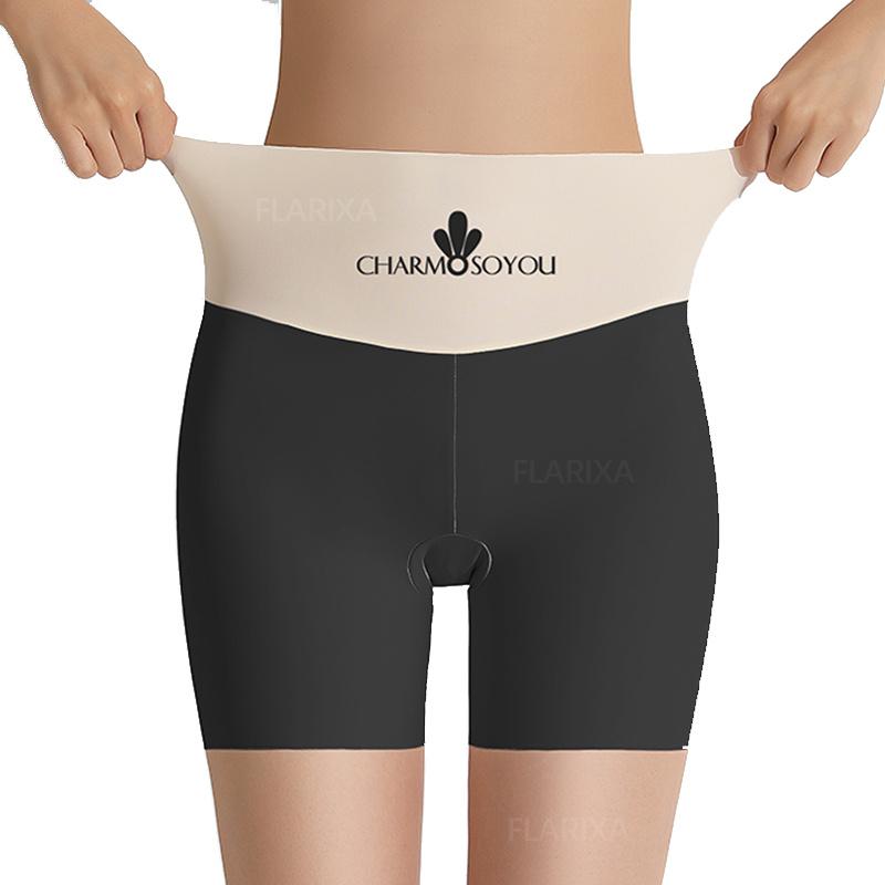 New Seamless Ice Silk Safety Short Pants Women's Summer Safety Shorts Under the Skirt High Waist Slimming Underwear Thin EMA