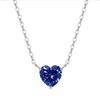 Vibrant Pink Heart AAA Cubic Zirconia Solitaire Pendant Necklace 316 Stainless Steel Adjustable Chain Necklaces