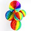 1PC Paper Flower Ball Colorful Honeycomb Ball Festival Wedding Supplies Paper Flower Ball Latte Flower Christmas Background Wall Decoration Supplies