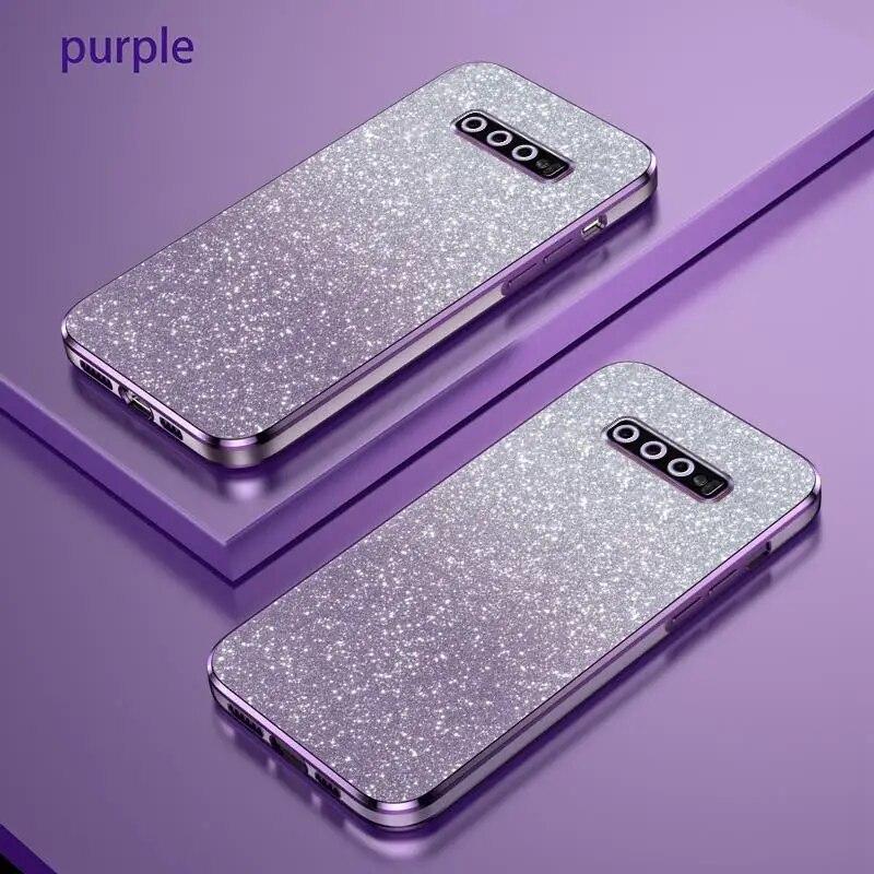 Роскошный чехол с градиентным блестящим покрытием для женщин Samsung Galaxy S10 Plus, противоударный мягкий силиконовый чехол, задняя крышка S10plus S 10