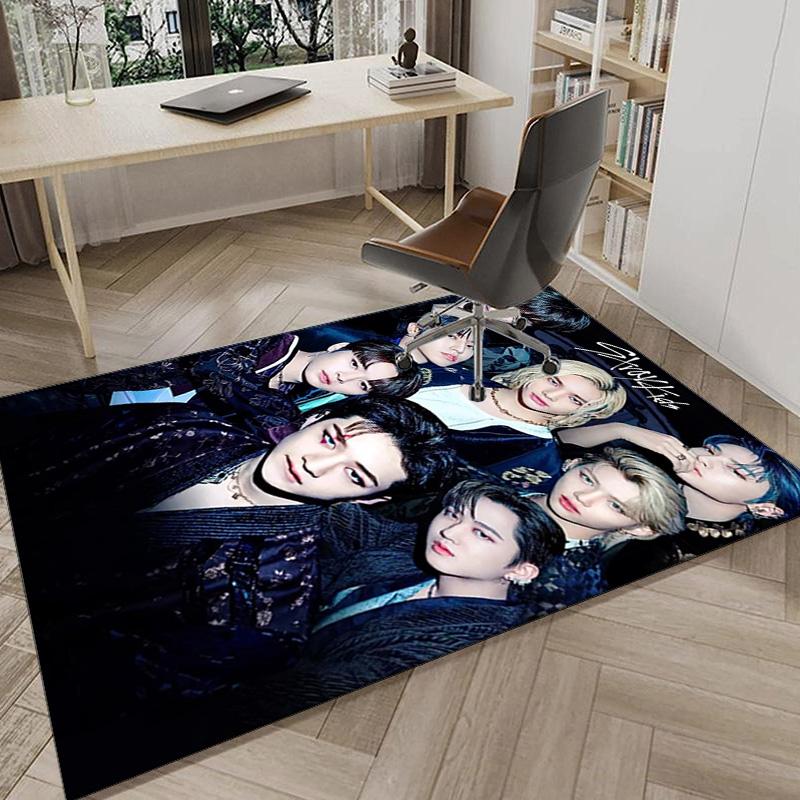 K-pop Group Stray Carpet, Chair Rug,Rug for Office Bedroom living rooms, Doormat decor Fan Gift Christmas Gift