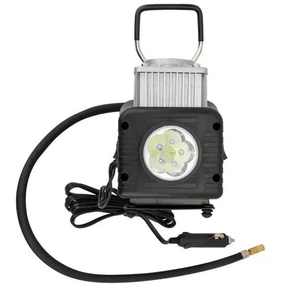 Car compressor 12V double piston compressor 65l/min with manometer, suitcase
