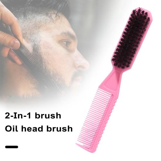 Dual-Use Hair Brush Comb Portable Gentle Cleaning Compact Comfortable Fluffy Beard Comb for Broken Hair