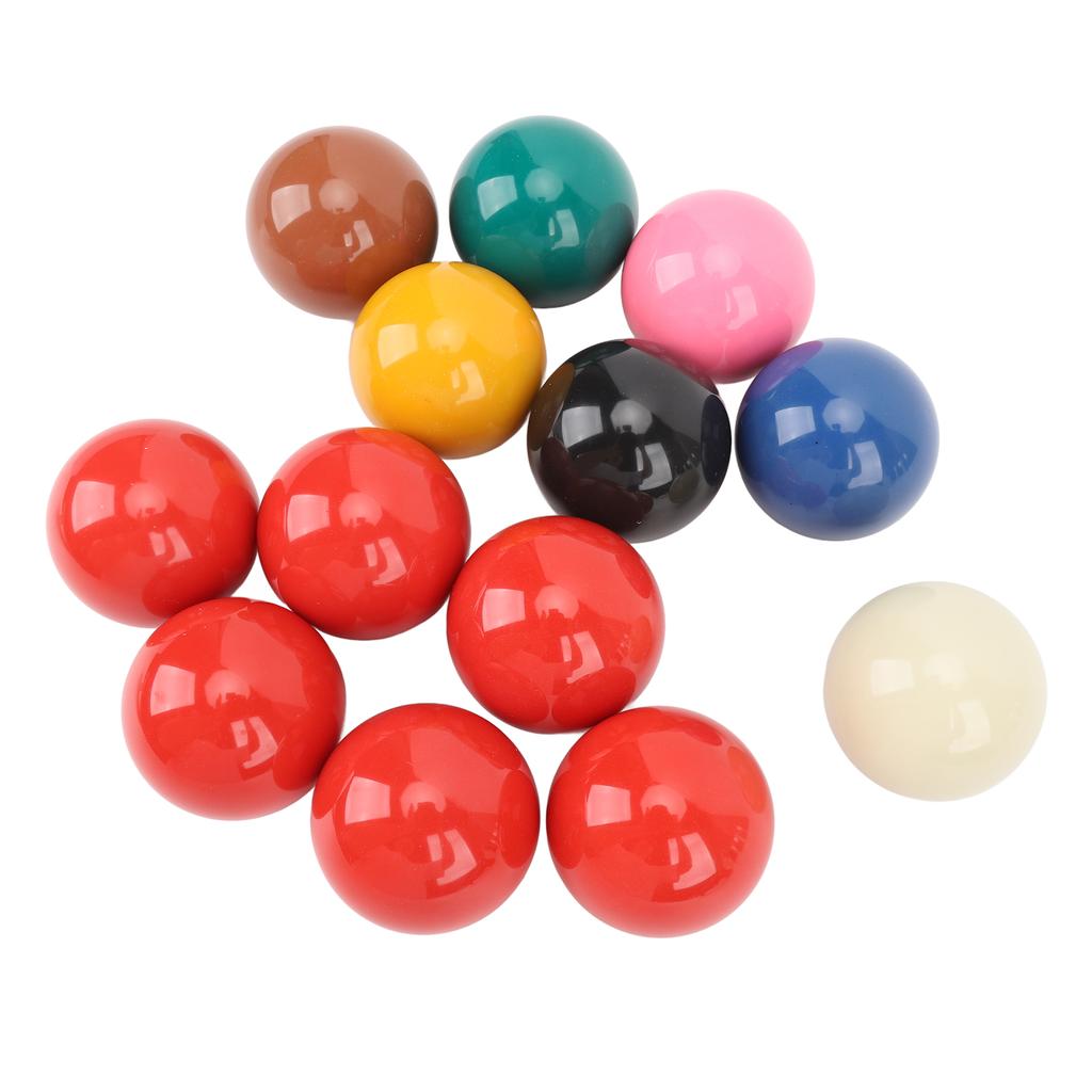 13 шт. Шары для снукера Профессиональный стандарт Диаметр 2,1 дюйма Запасной набор смоляных бильярдных шаров для
