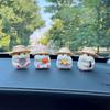 Hamster Cute Resin Doll Machine Car Decoration Car Straw Hat Hamster Car Accessories Random Style Cars Accessories Interior