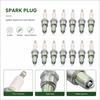 12PCS Spark Plug BPR4ES Replacement for  6578 7222, Fits Kawasaki 92070-7004 John Deere M805853 Arien 9873 Motorcycle