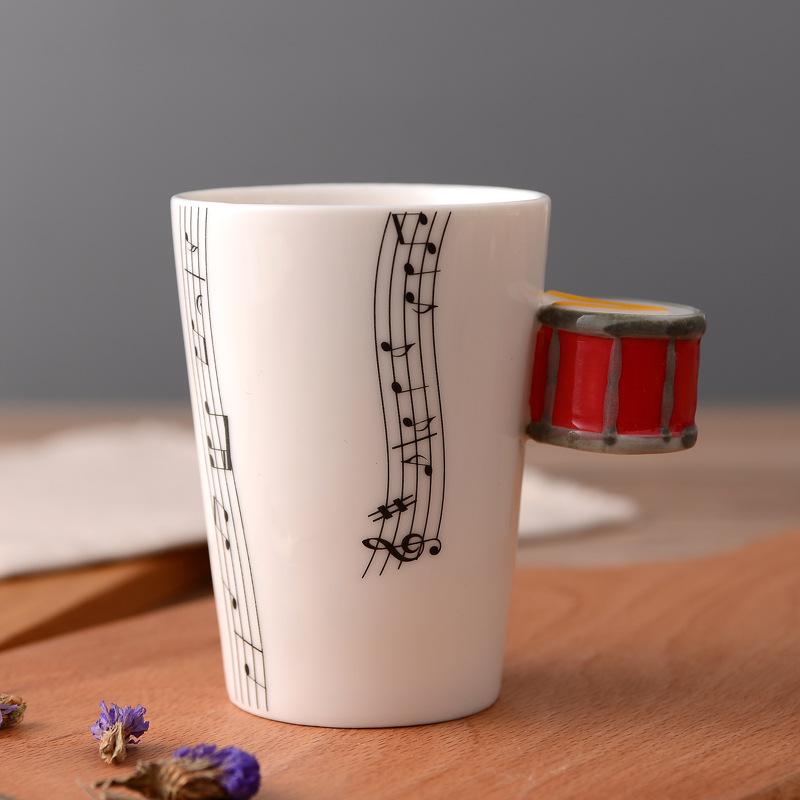 Creative Mug Musical Instrument Personality Ceramic Water Cup Coffee Cup Milk Cup