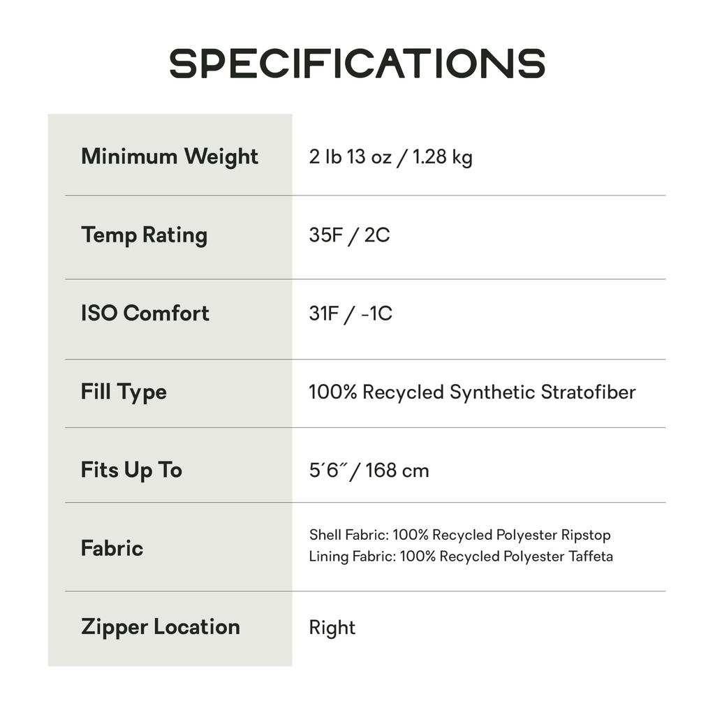 NEMO TEMPO 35 Sleeping Bag Compatible W's -7℃ NM-TMP2-W35