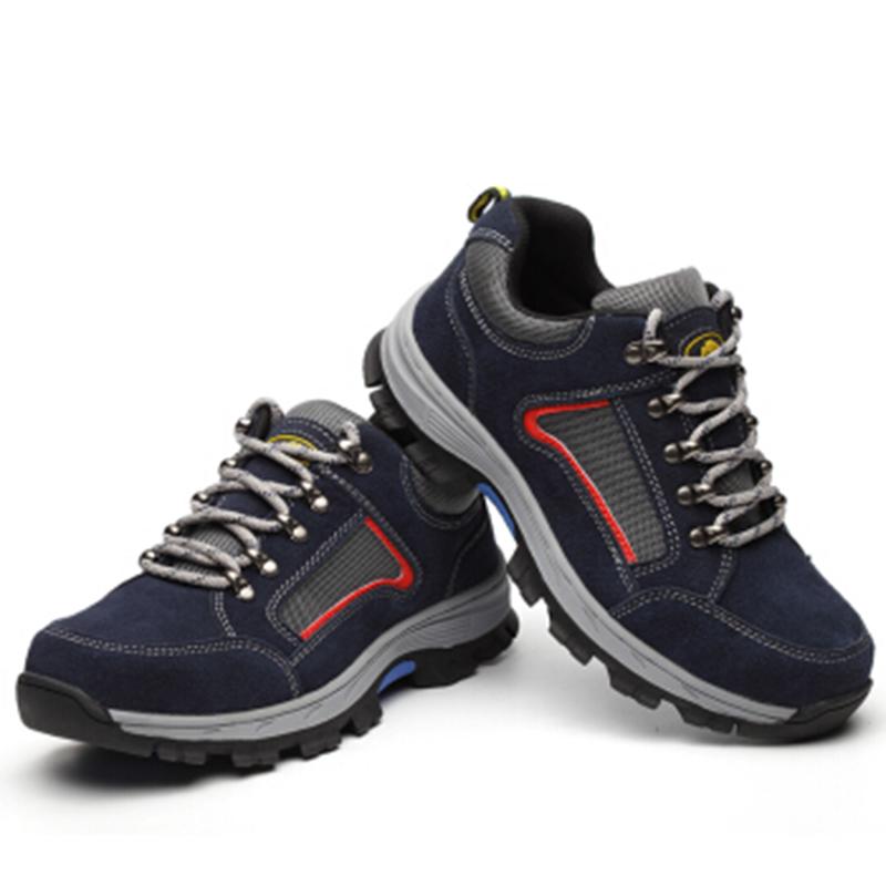 Рабочая обувь для мужчин винтажная черная сетчатая дышащая со стальным подноском ботинки мужская страховка труда устойчивая к проколам повседневная обувь мужская