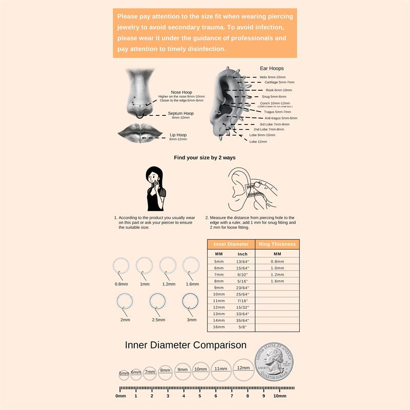 1 шт. Нержавеющая сталь серпентин циркон пирсинг носа кольцо нос гвоздь универсальный для мужчин и женщин можно использовать как серьги