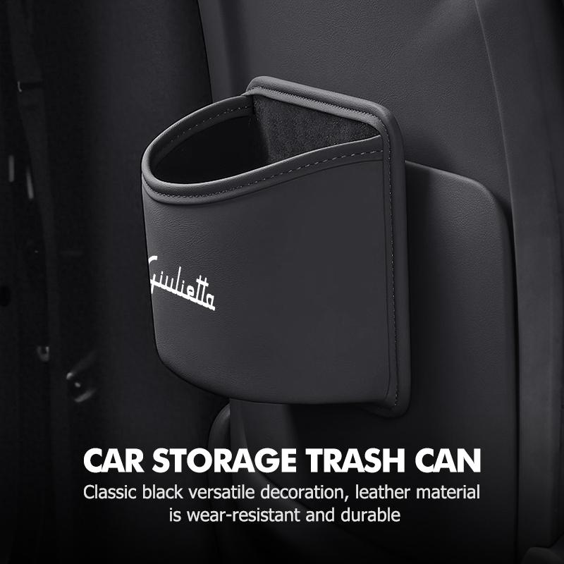 LPTWX1 2026 Hot Alfa Romeo For Alfa Romeo Car Logo Portable Trash Can Hanging Mini Multifunctional Garbage Storage Box 159 Giulietta 15