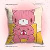 Cartoon G-Gloomy Bear Pillow Covers Cartoon Sofa Decorative Home Double-Sided Printing Short Plush Cute Cushion Cover
