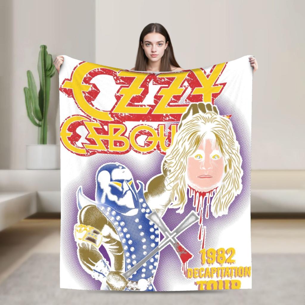 Ozzy Osbourne   Blanket Quality Soft  Bedding Throws Autumn Kids Bedroom Fluffy Bedspread