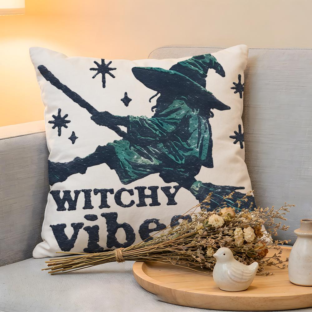 Cushion Cover Linen SkinFriendly Soft Decorative Case For Sofa Home Decor Anime Halloween Pillow cover