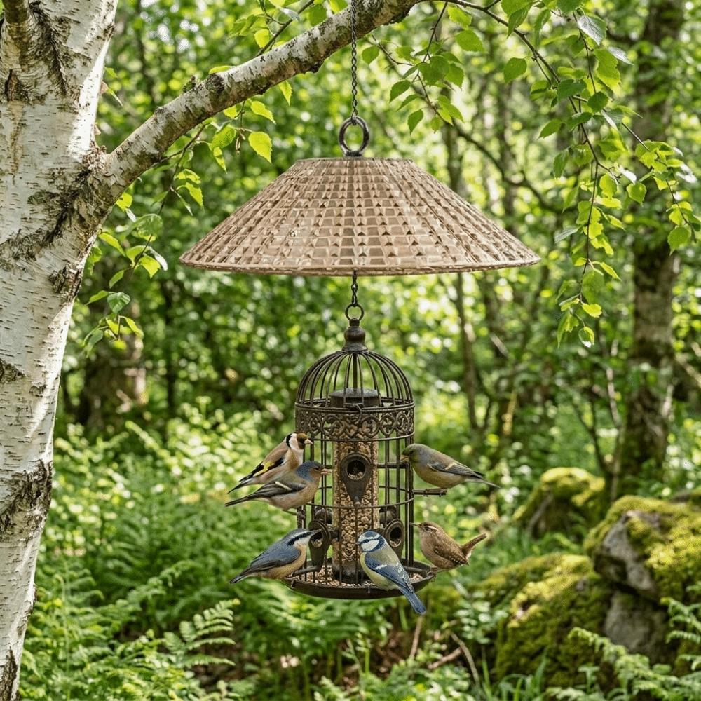 Large Bird Feeder Baffle Heavy Duty Bird Feeder Protective Dome Bird Feeder Protector Backyard