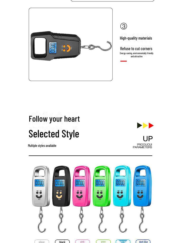 Высокоточные мини-портативные электронные весы для багажа 50 кг