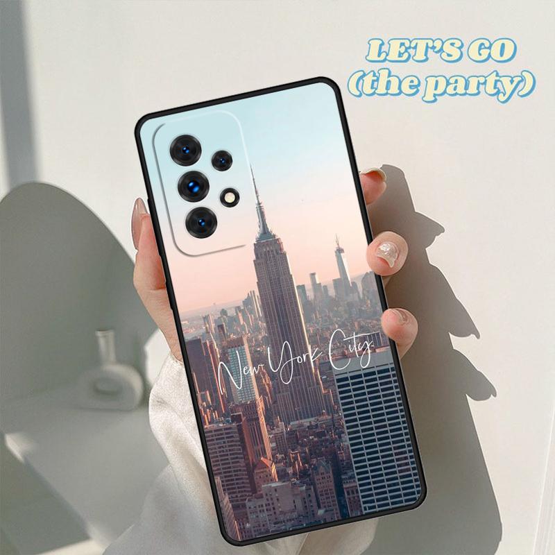 Чехол для телефона New York City Для Samsung Galaxy A42 A31 A40 A51 A71 A32 A80 A91 A52 A72 A73 A20e A21S A50 A70 A11 A12 Чехол