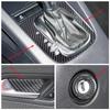 Carbon Fiber Car Interior Trim Strips For Volkswagen VW Scirocco Center Console Gear Shift Frame Panel Sticker Car