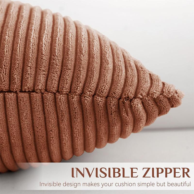 LMETJMA 2 шт. 45x45 см вельветовые полосатые наволочки мягкие декоративные наволочки наволочки наволочки JT410