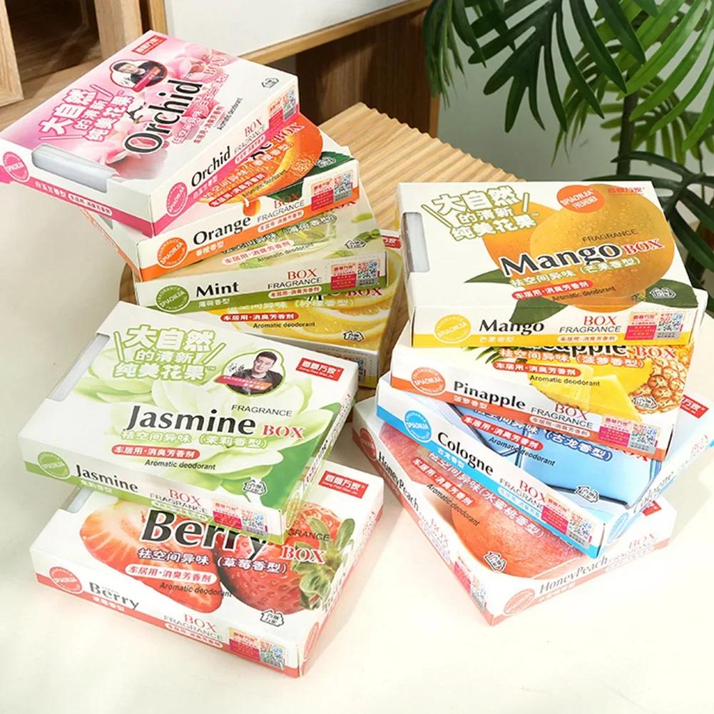 230 г освежитель воздуха для автомобиля, стойкий аромат, бальзам, дезодорирующий твердый парфюм, аромат одеколона с персиком и лимоном, ароматерапия для автомобиля