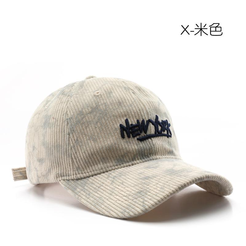 Шляпа женская корейская версия ретро вельветовая кепка с вышитыми буквами для мужчин, для путешествий, солнцезащитная шляпа от солнца