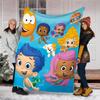 1pc Bubble guppies1 Theme Blanket - Digital Print, Polyester, Cozy for All Seasons, Perfect for Outdoor, and Travel