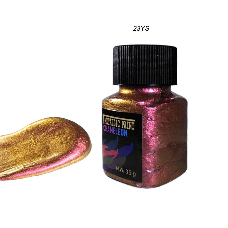 35g Chameleon Metallic Acrylic Paint Angle Shift Color Pigment for Acrylic Painting DIY Resin Art Crafts Painting Supplies