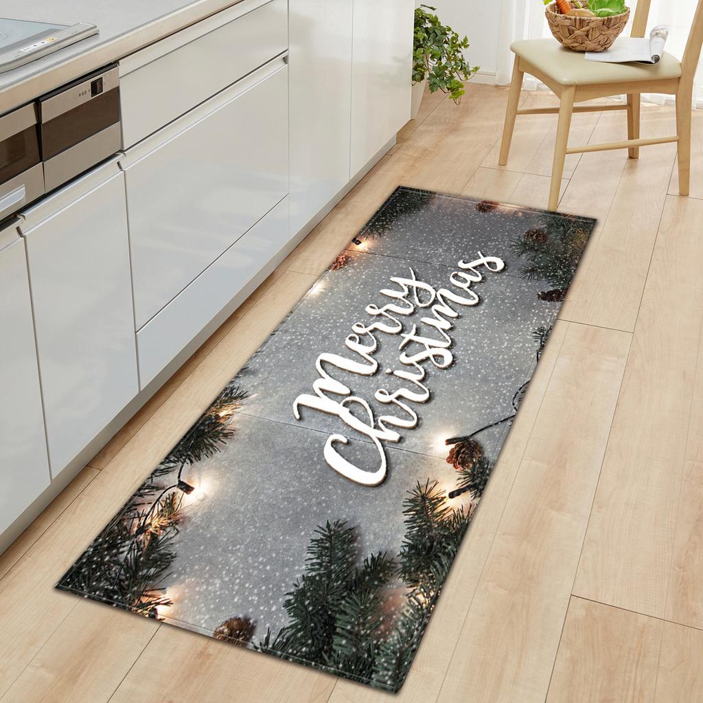 Christmas Kitchen Sand Carpet Doormat Long Floor Mat