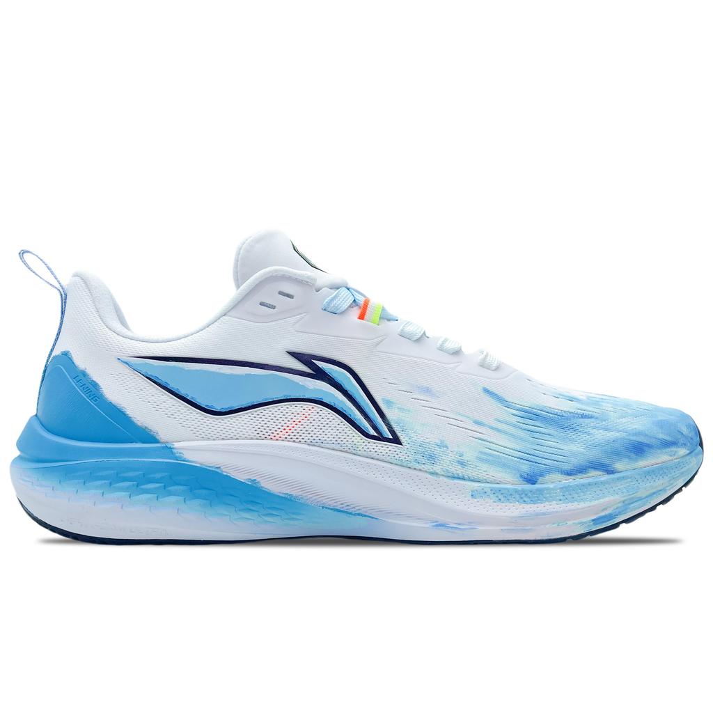 Li Ning Red Hare 7 Сетчатая Амортизация Скользкая Устойчивая к Истиранию Низкие Беговые Кроссовки Мужские Бело-Синие ARPU003-2(Команда188-)