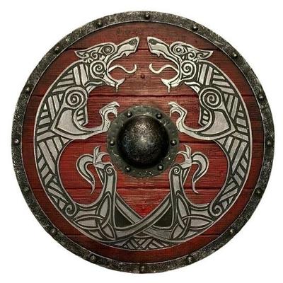 Щит викинга - косплей Эйвора Валгаллы - щит Рагнара, готовый к бою - подарок викинга для него
