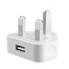 Сетевой адаптер-зарядное устройство с 3-контактной вилкой и USB, дорожный кабель для зарядки для iPhone, Samsung