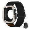 Чехол+нейлоновый ремешок для Apple Watch S11 S10 42 46 мм 9 8 7 6 5 4 SE3 Защитный из ПК+ТПУ для Iwatch Ultra 3 49 мм 45 мм 41 44 40 мм 38 мм