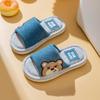 Summer Parent Child Cartoon Linen Slippers Unisex Casual Home Shoes Anti Slip Indoor Cool Slipper For Couple 24-45