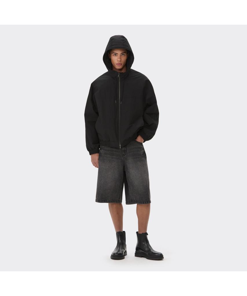 Customellow Black Padded Hood Blouson Cwuas26112Bkx