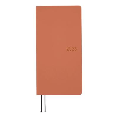 Hobonichi Techo 2026 Недели Январь Еженедельник Тонкий Вертикальный Гладкий/Молочный Какао, Начало, Планировщик, Левый,
