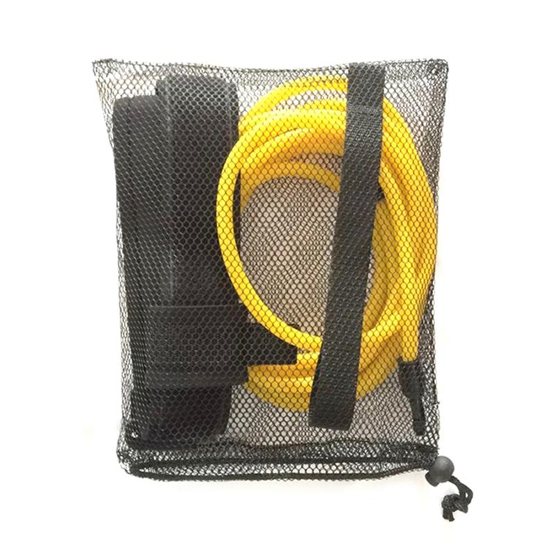 Регулируемое сопротивление для тренировок в плавании, ремень безопасности для плавания, эластичная веревочная лента, 3/4 м