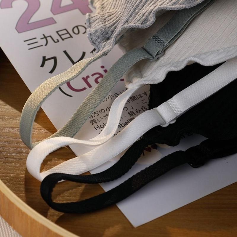 Однотонные простые бюстгальтеры для девочек, беспроводное нижнее белье, бюстгальтер без спинки, женские бюстгальтеры, бесшовные бюстгальтеры пуш-ап с подушечками