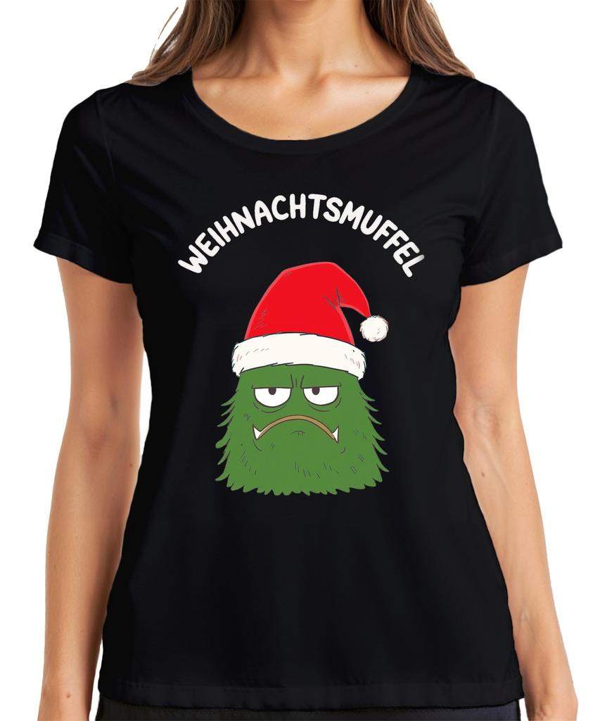 Weihnachtsmuffel Weihnachtsmonster NikolausmTze Sarkastisch Daunisex TShirt