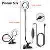 Flexible LED Vertical Lighting Desk Lamp Desktop Work Writing Lamp Bedroom Adjustable Clamping Bed Light Writing Reading Lamp