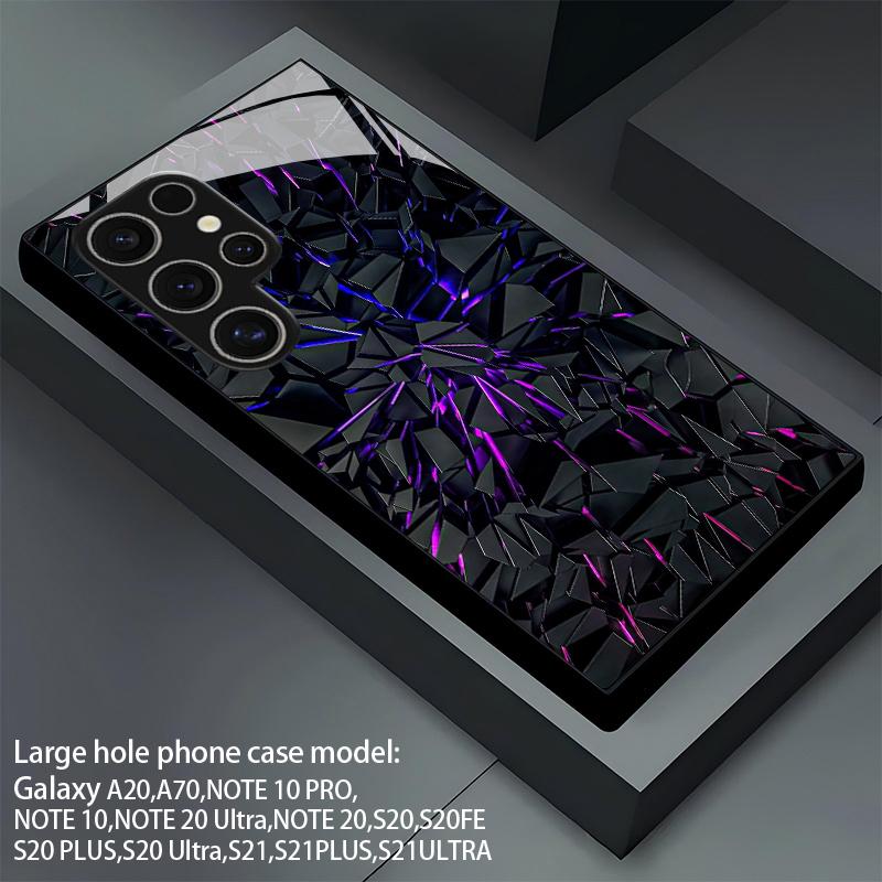 Чехол для телефона с 2D-рисунком для Samsung S26 S25 S24 S23 S22 S21 S20 A56 A36 A16 Защитная крышка из закаленного стекла